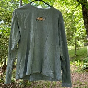 Long sleeve shirt gray Color